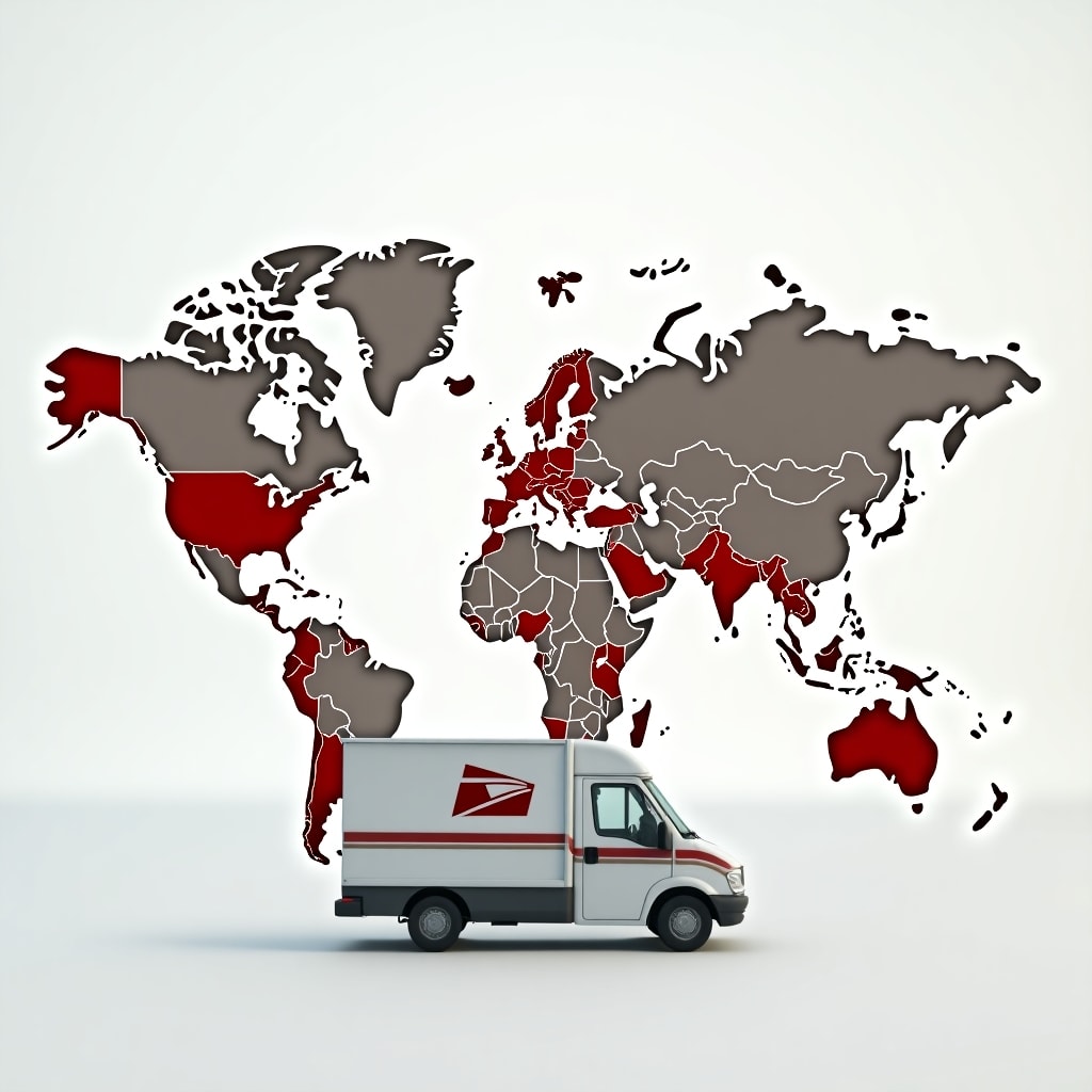 AI generated image for The image should display a world map with certain 